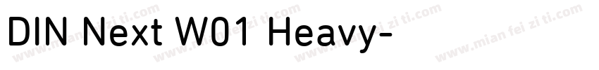 DIN Next W01 Heavy字体转换